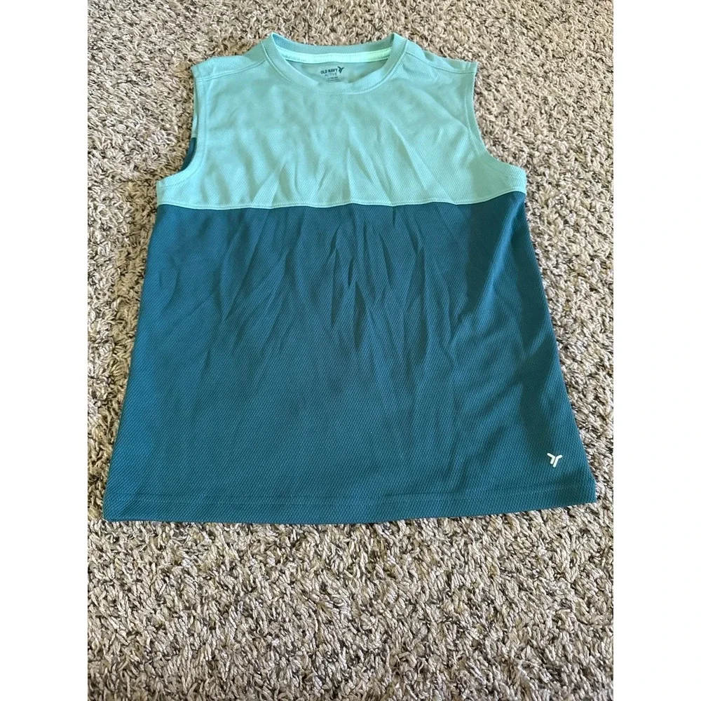 Old Navy Active Boys‎ Teal Sleeveless Shirt Size 10-12